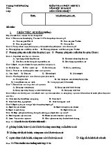 Kiểm tra 45 phút học kì 2 năm học 2016 - 2017 môn Công nghệ 7 - Trường THCS Phù Ủng